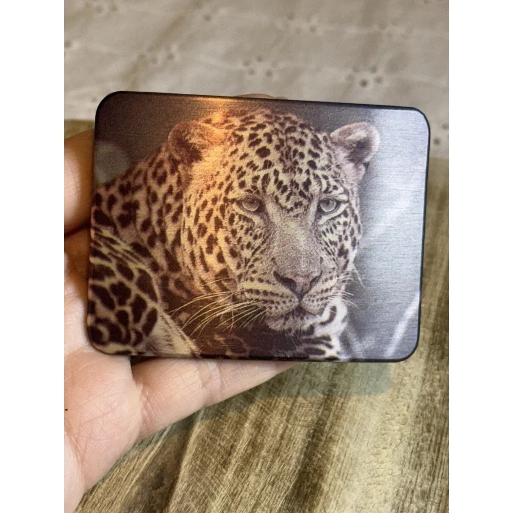 Vintage Leopard Portrait Belt Buckle Wildlife‎ Animal Art Metal Buckle